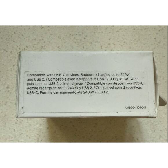 Apple - 240W USB-C Charge Cable (2m) Woven Braided Cable - Picture 3 of 5